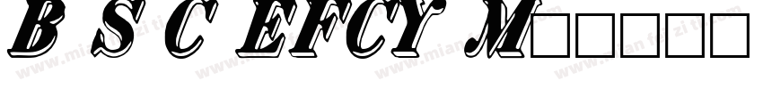 Bank Sans Caps EFCY Med字体转换